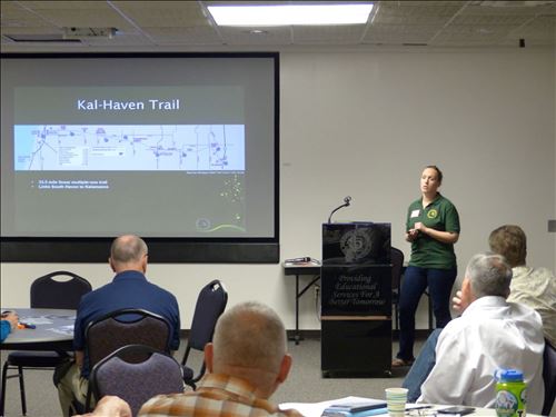 Kal-Haven/Van Buren Trail Updates Presentation- Jill Sell, MDNR [Click here to view full size picture]